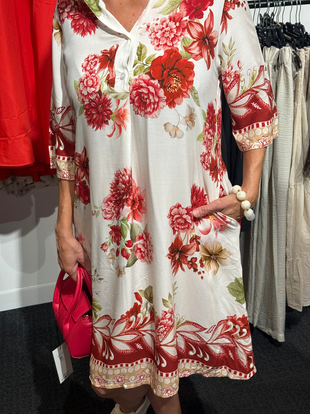 MdcFlorielle Dress - röd
