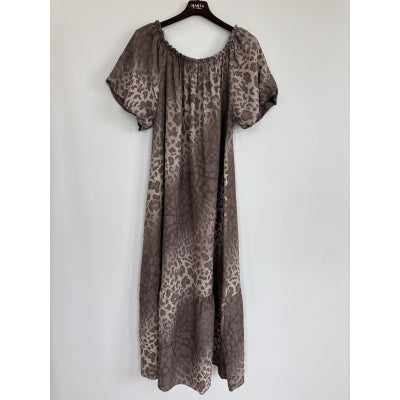 MdcSol Dress - Brown Leo