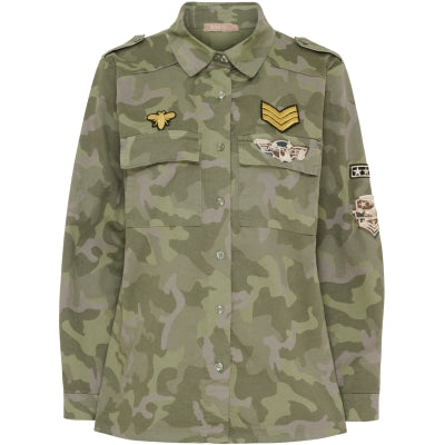 Army jacka grön camo
