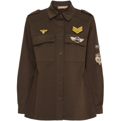 Army jacka brun