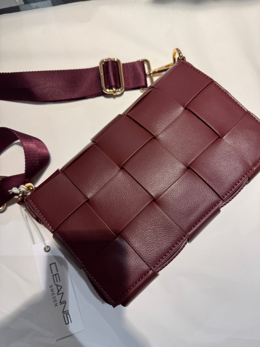 Small Bag Braided Strap - red