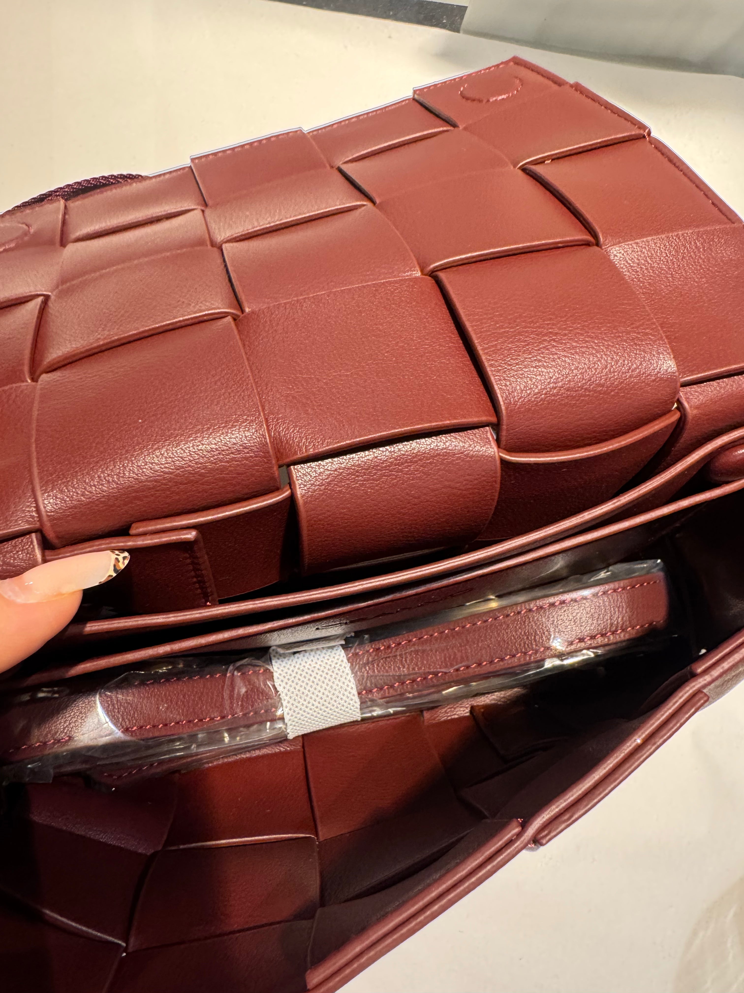 Small Bag Braided Strap - red