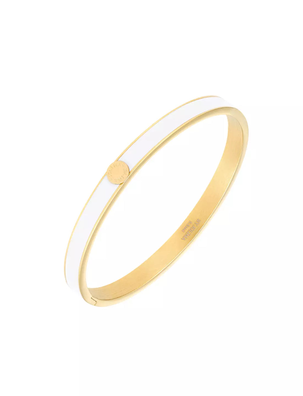 Palermo bangle - white/gold