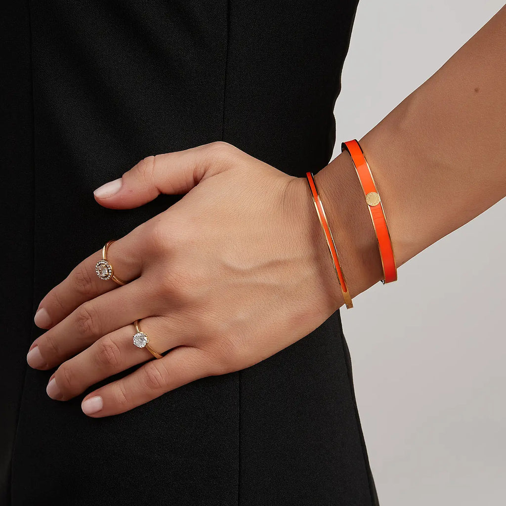 Palermo bangle - orange/gold