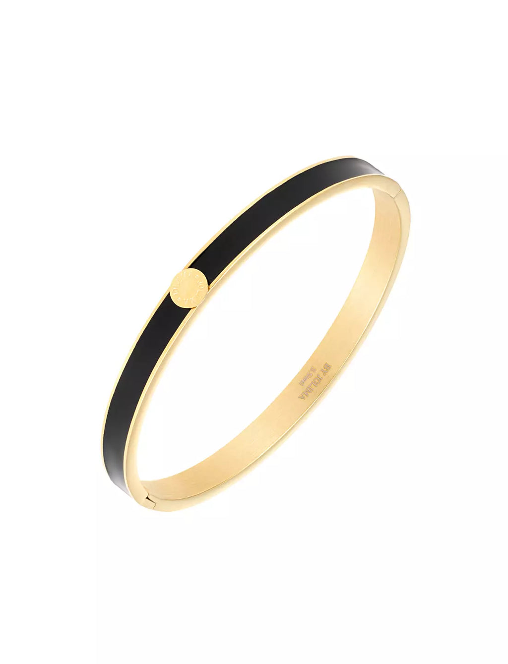 Palermo bangle - black/gold