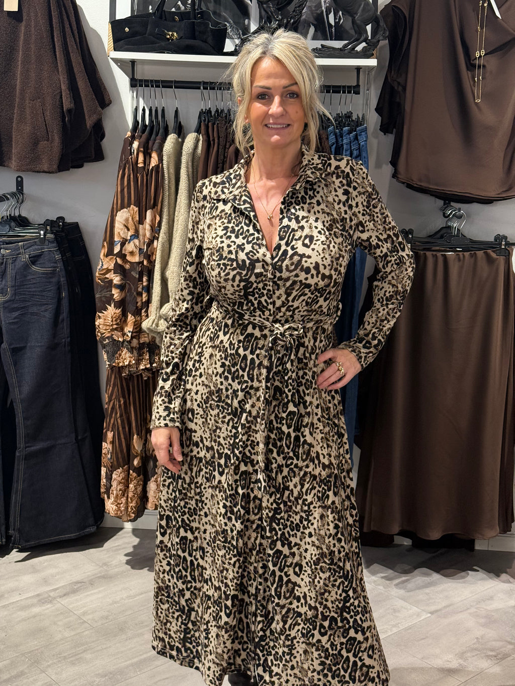 Leo superstretch klänning - med knyt