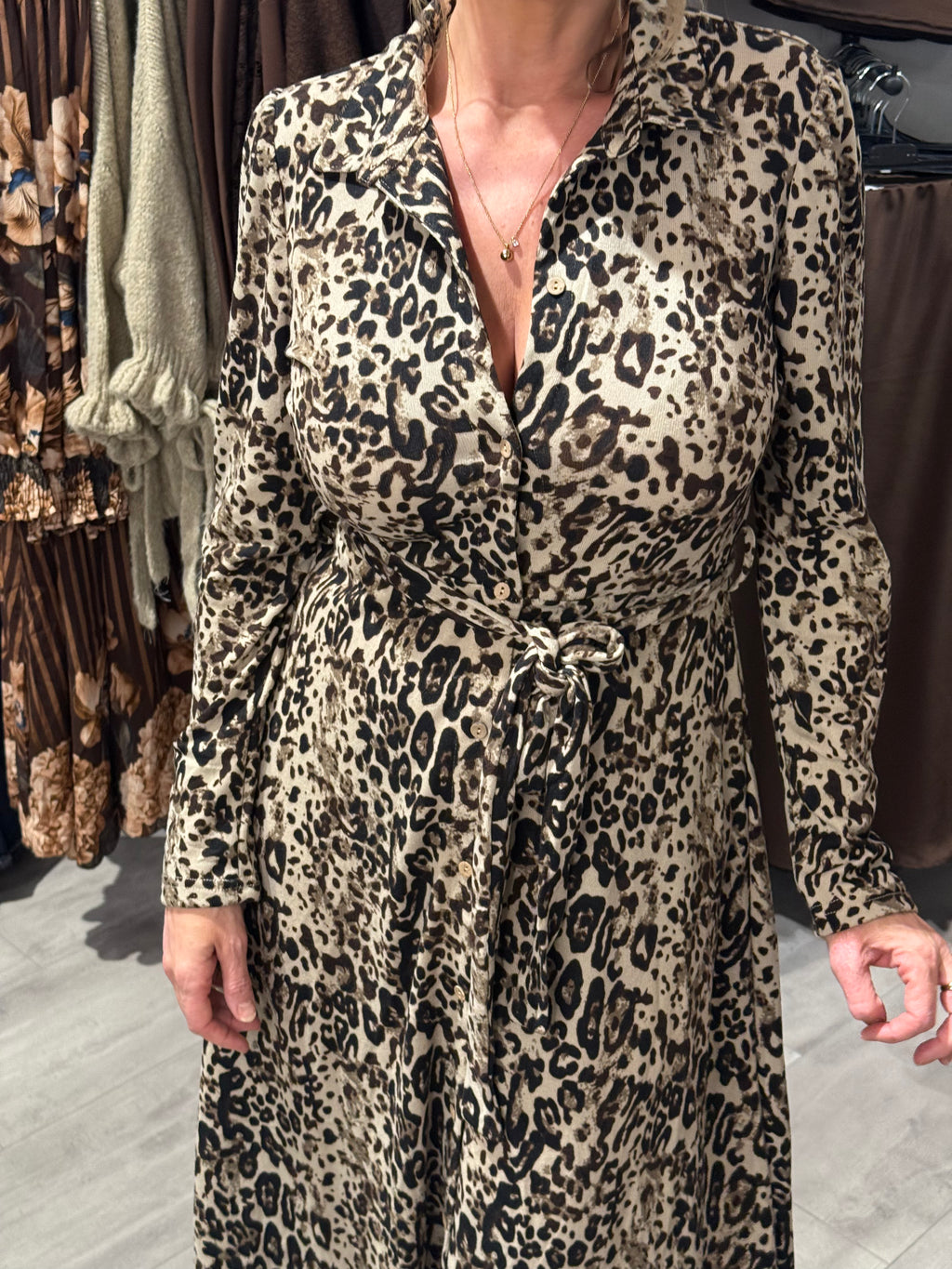 Leo superstretch klänning - med knyt