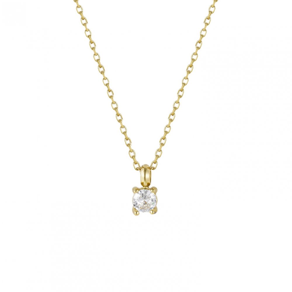 ICE SHORT NECKLACE GOLD