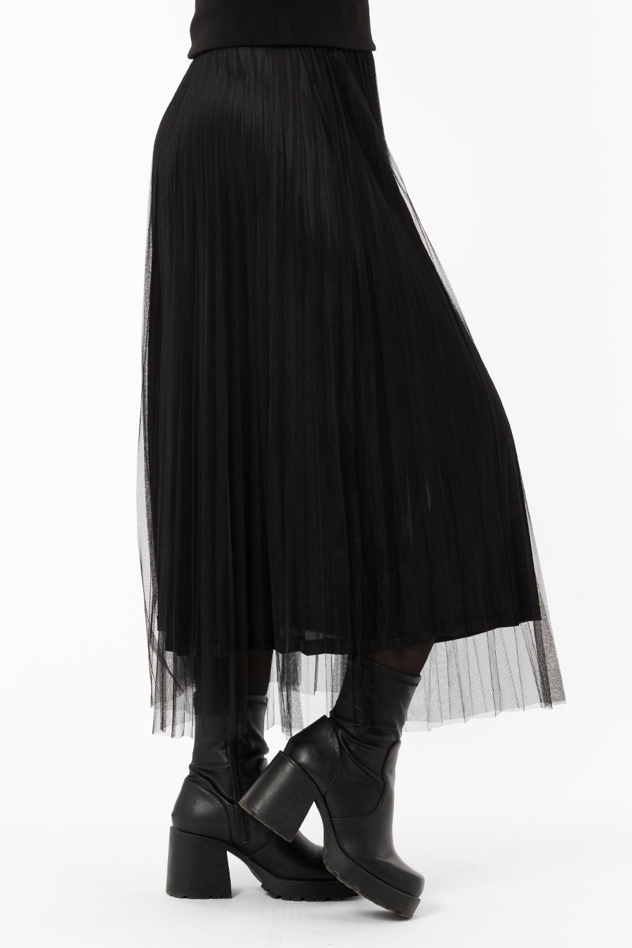 CLEMENCE REVERSABLE SKIRT BLACK