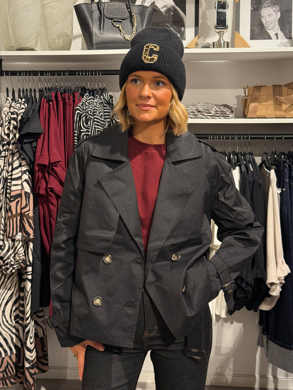 Trenchcoat svart