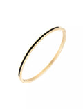 Poppy mini bangle - black/gold