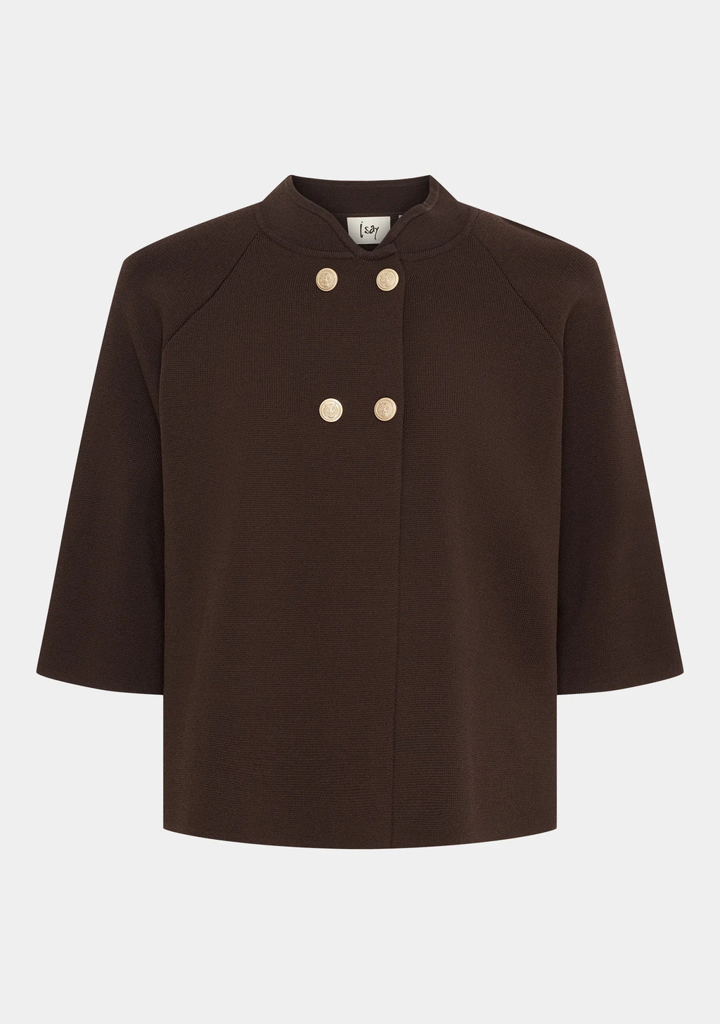 Jena Poncho Blouse - Dark brown