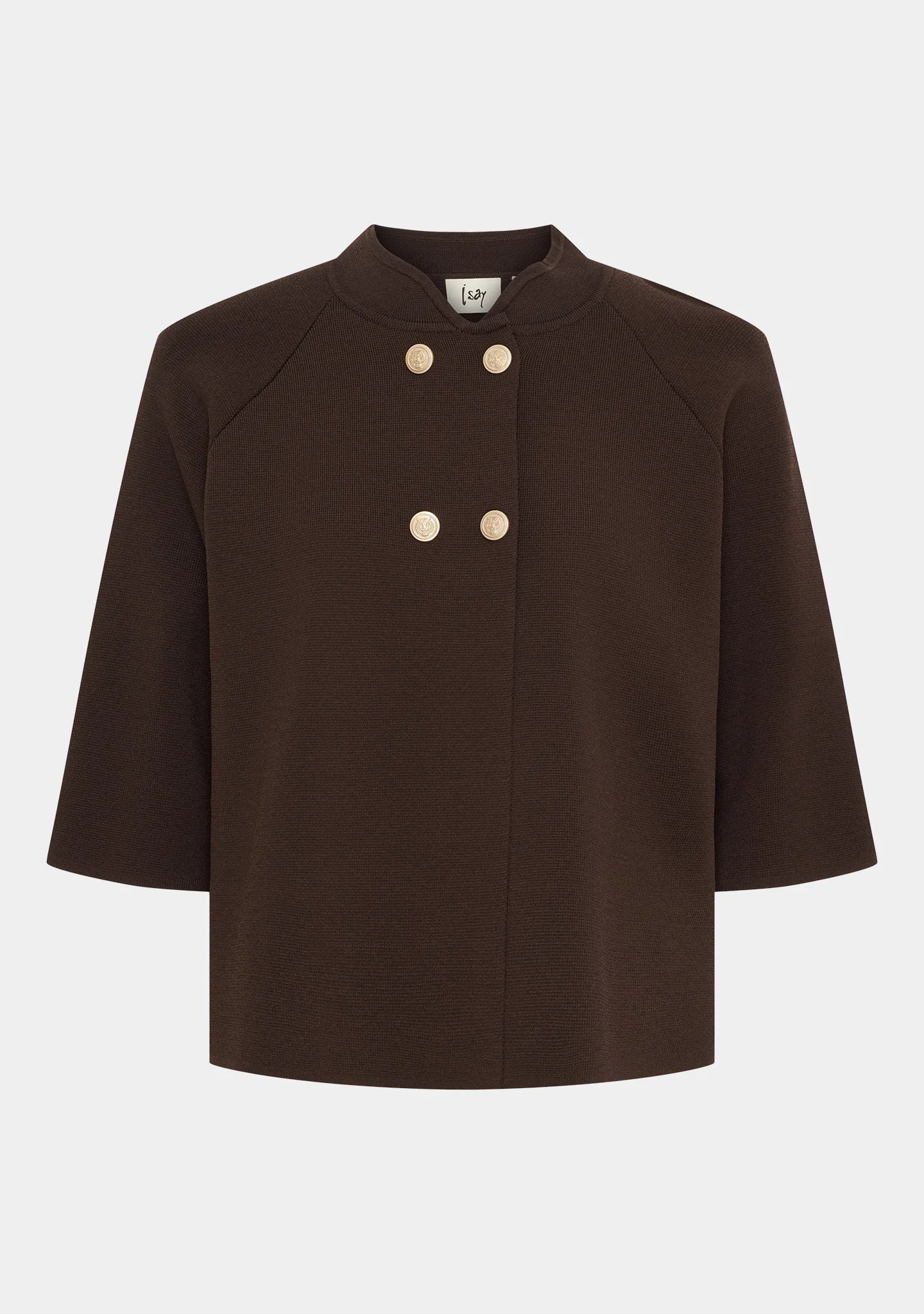 Jena Poncho Blouse - Dark brown