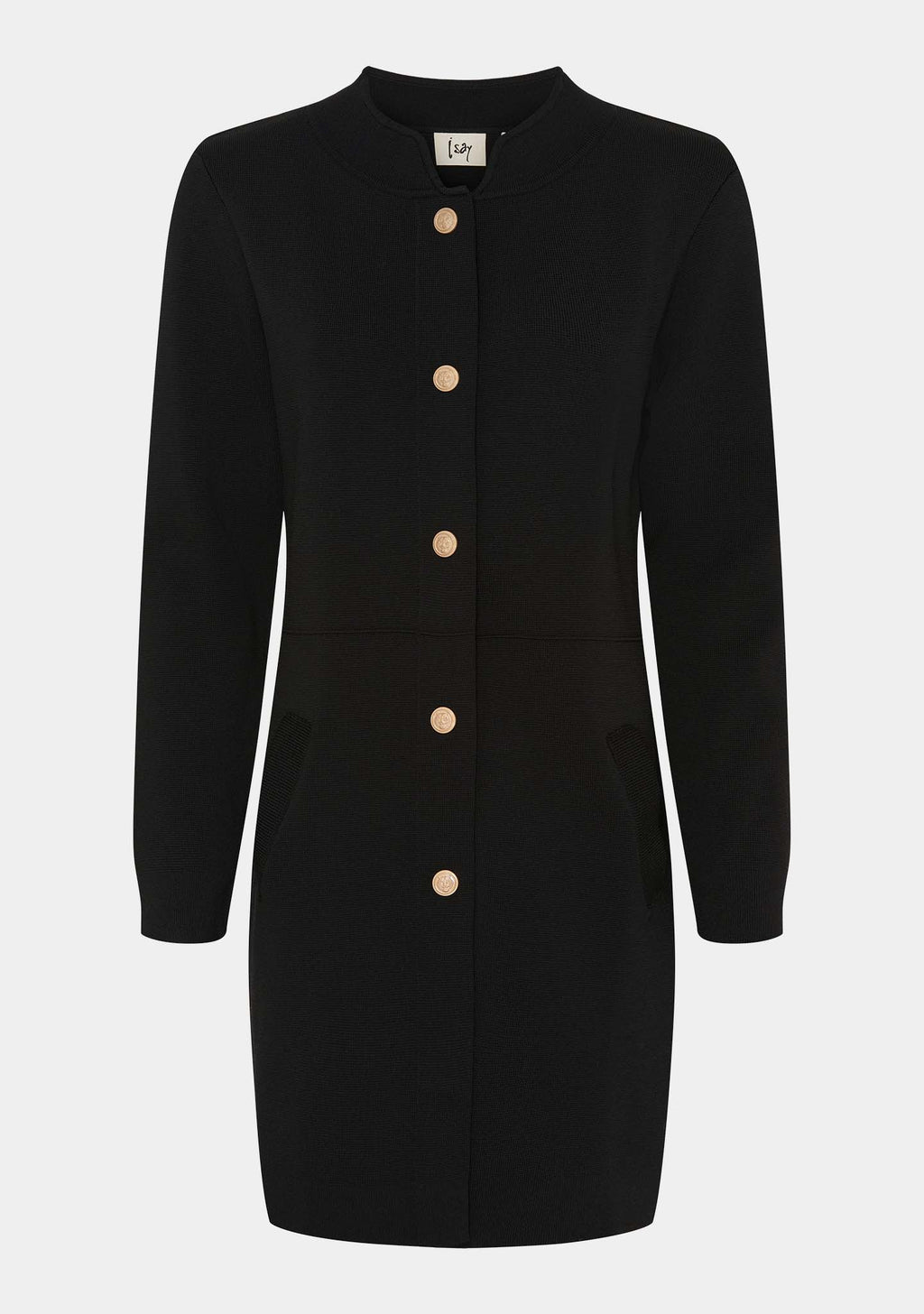 Jena Button Cardigan - Black