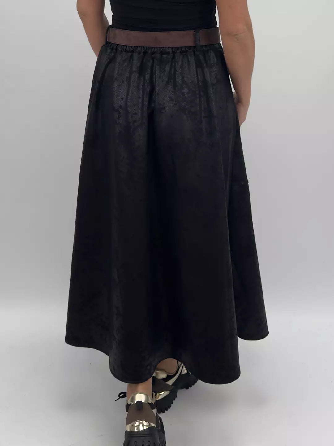 A-LINE SKIRT - BLACK