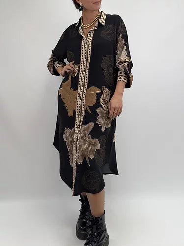 Viscose dress filia- black