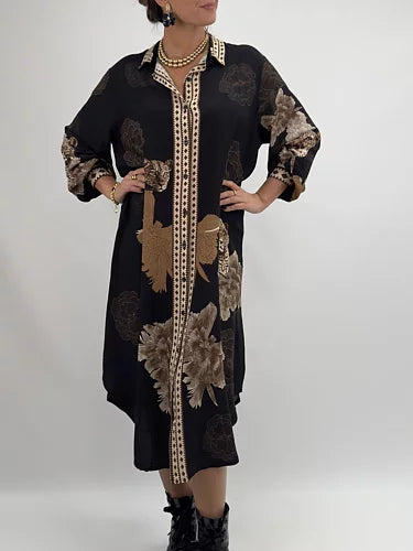 Viscose dress filia- black