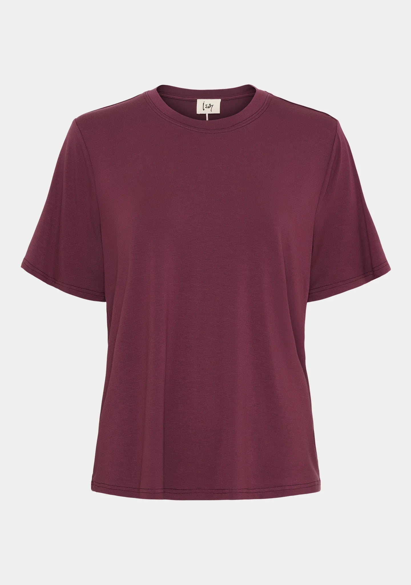 Gritt O-Neck T-Shirt - Wine