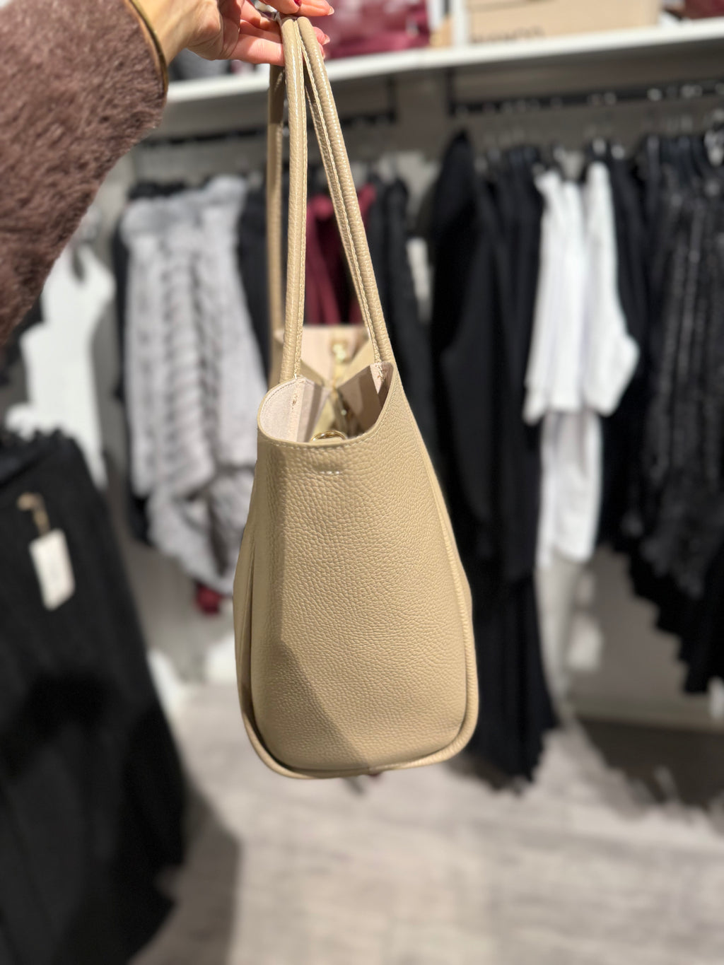 Shopping bag beige - latalia