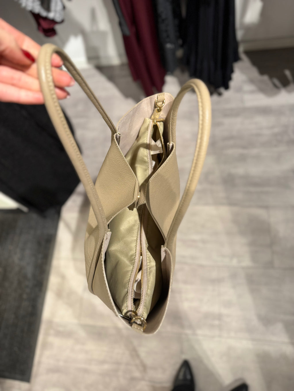Shopping bag beige - latalia