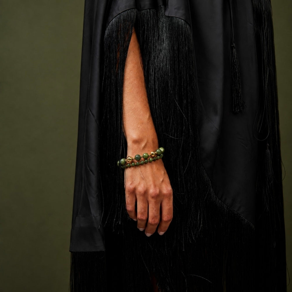 KELLY BRACELET GREEN/GOLD