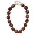VIBE RESIN NECKLACE BROWN