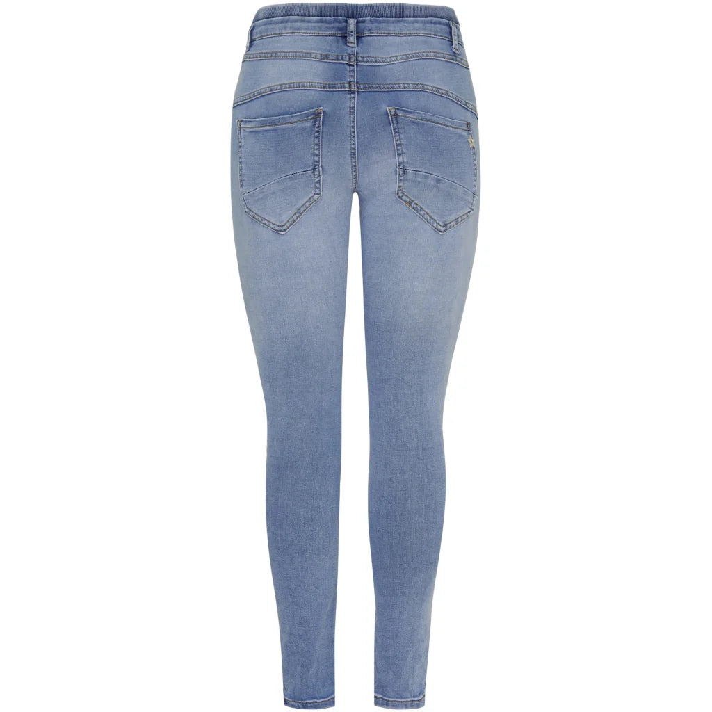 Mirakeljeans med knyt - ljusblå