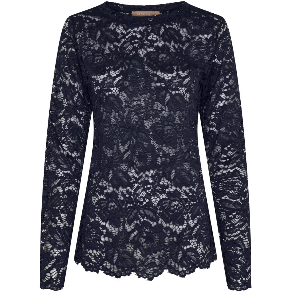 MDCMILLEY - spets topp blå