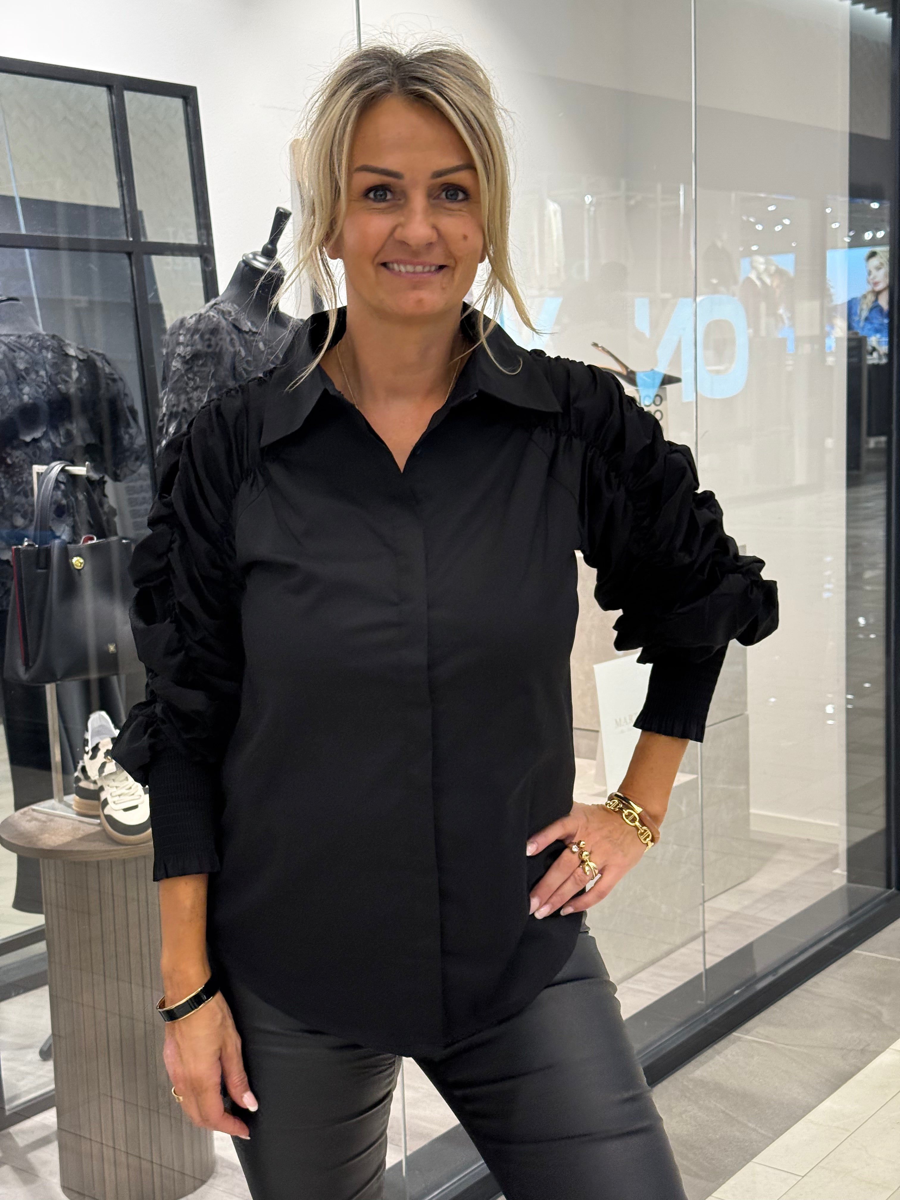 Sigga Deco shirt, black