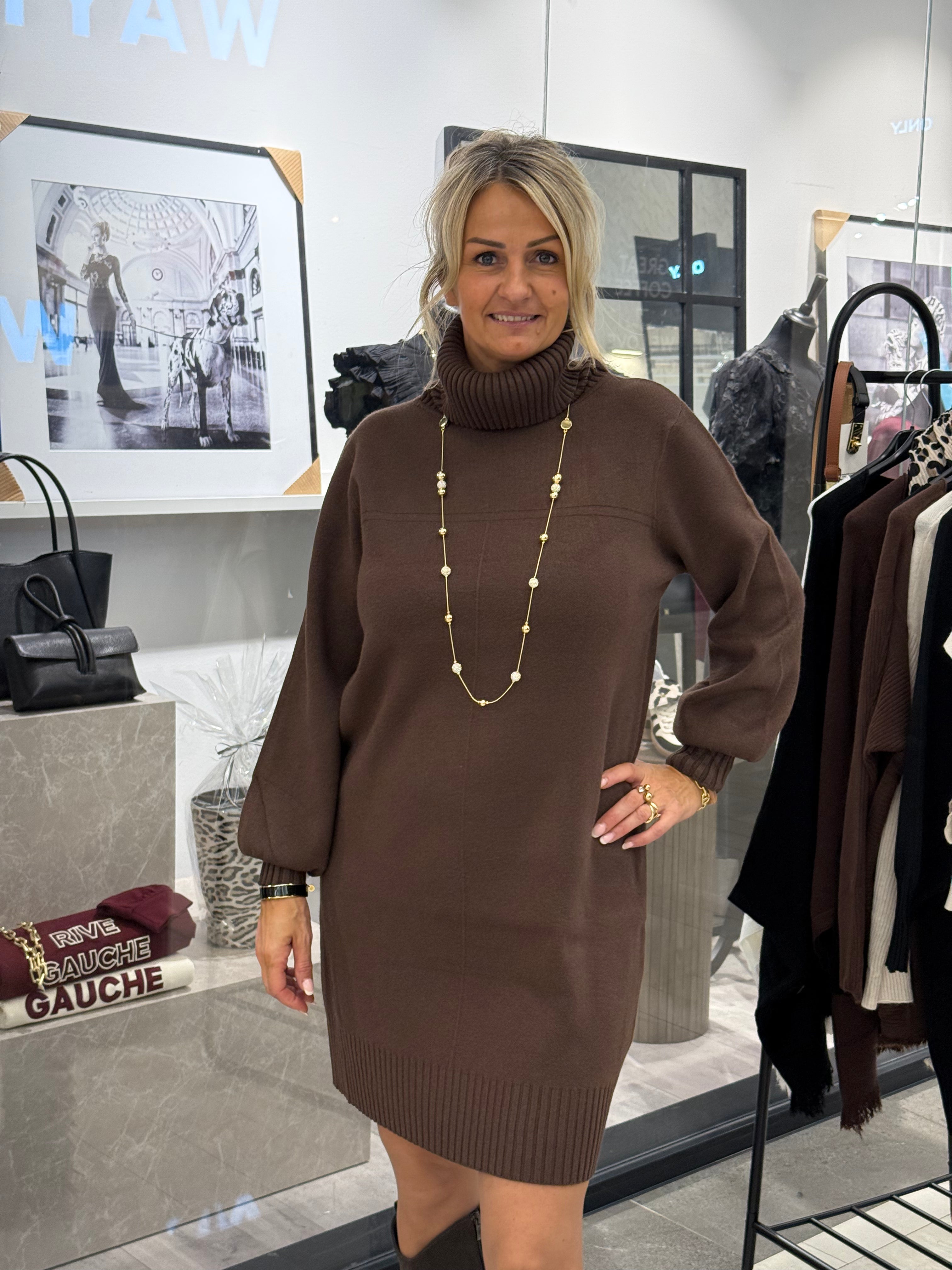 Brown polo dress