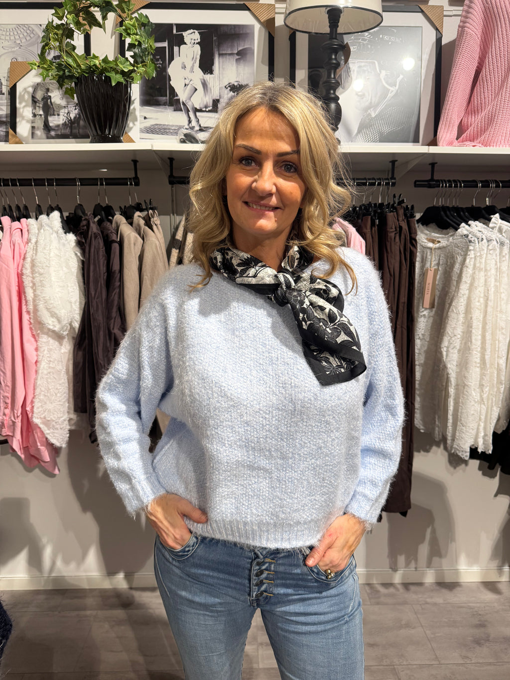 ANOUK KNIT - LJUSBLÅ