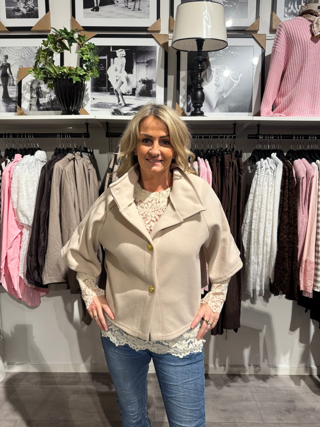 Poncho jacka - beige