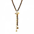 BEVERLY ICON NECKLACE BROWN/GOLD