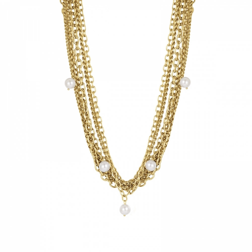 PARIS PEARL NECKLACE GOLD