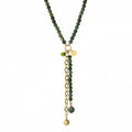 BEVERLY ICON NECKLACE GREEN/GOLD