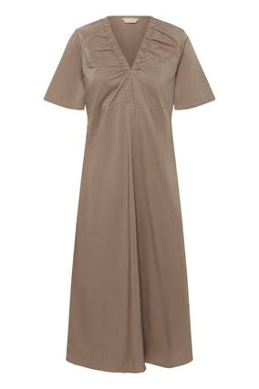 CUBERRI ANTOINETT SS DRESS - Pine Bark - Brown
