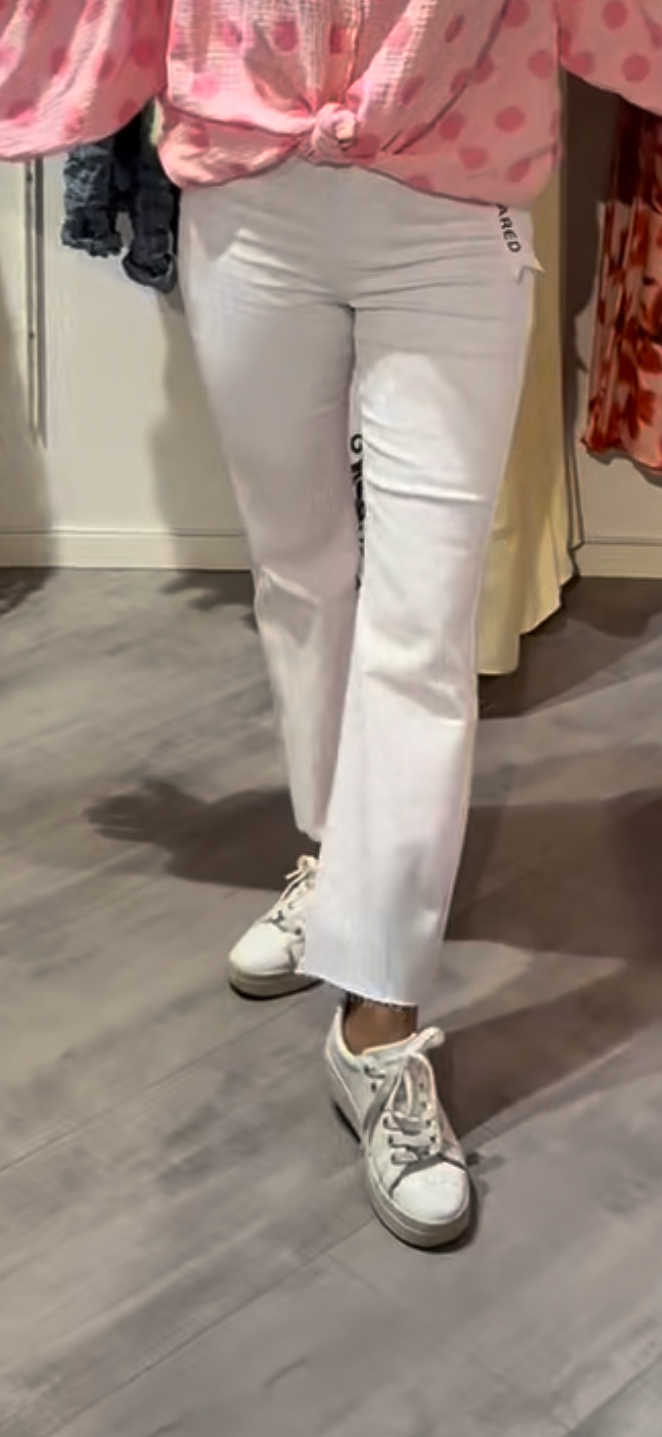 Flared jeans- vit