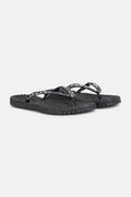 Flip Flops With Rhinestones - Black