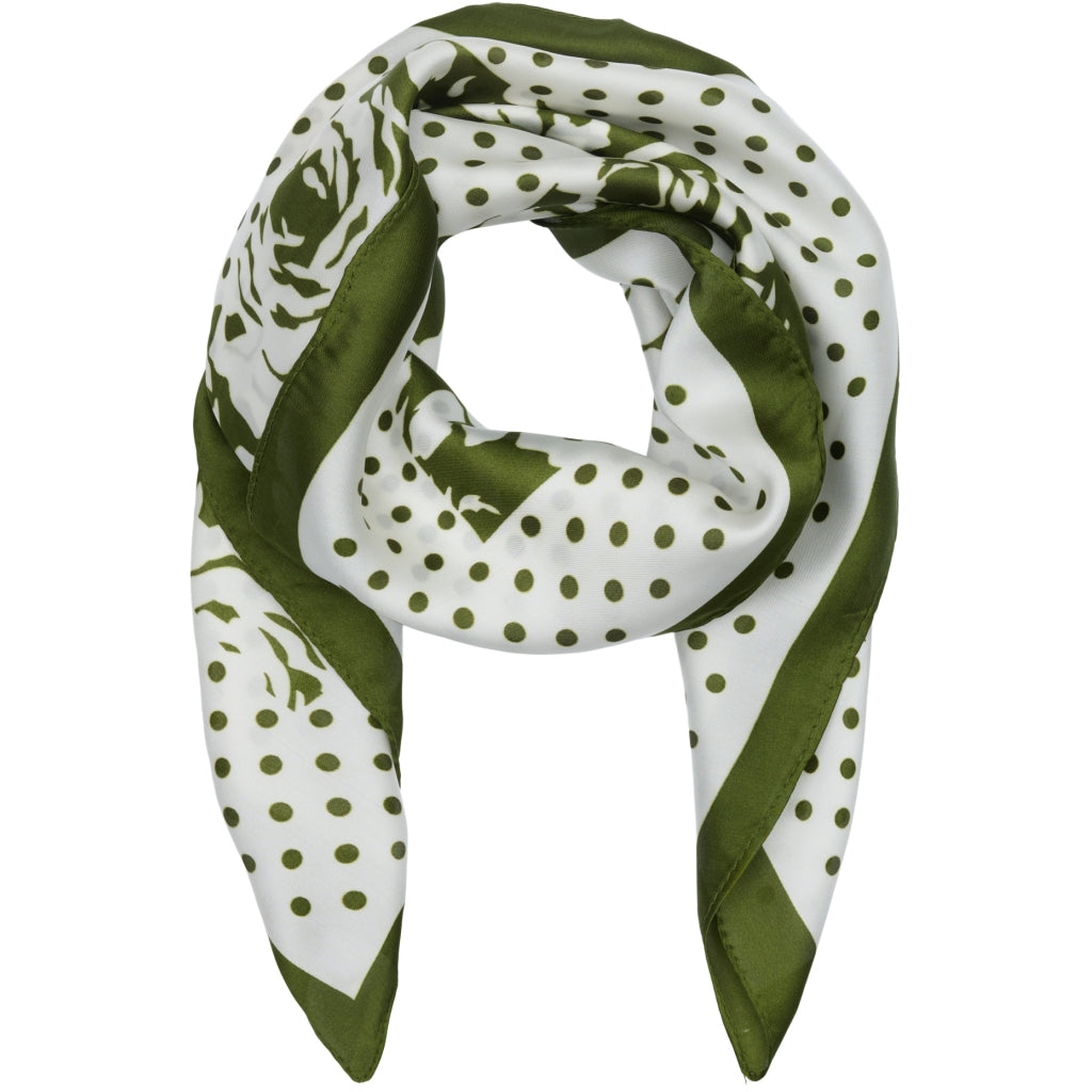 MdcJuline Scarf - green dots