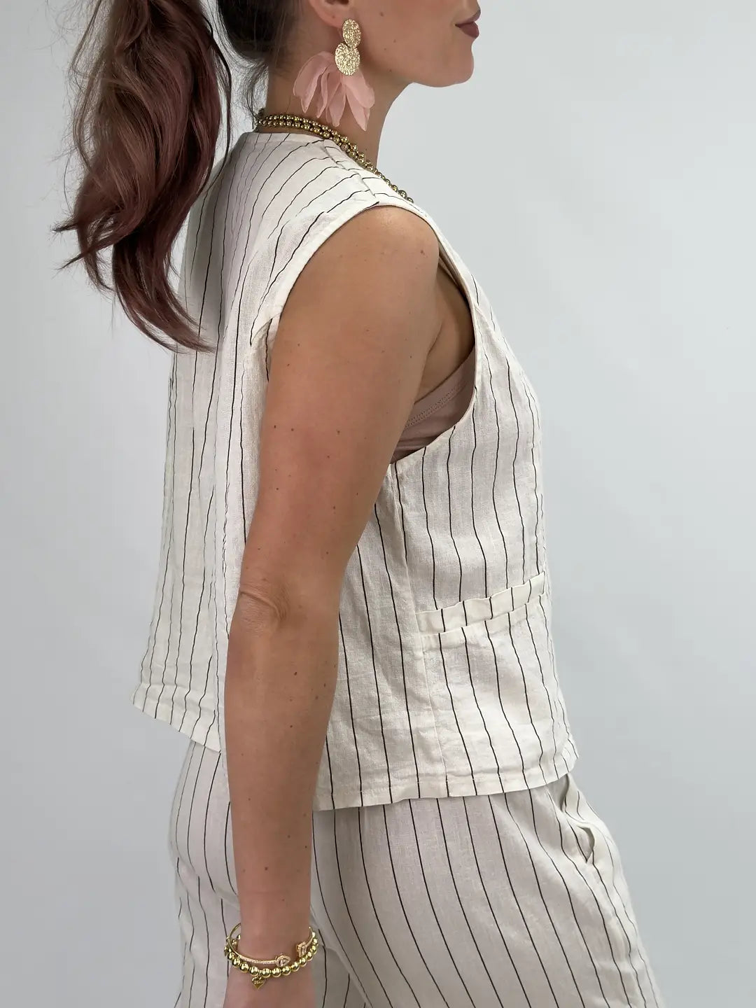 RANDIG VÄST - LINNEMIX