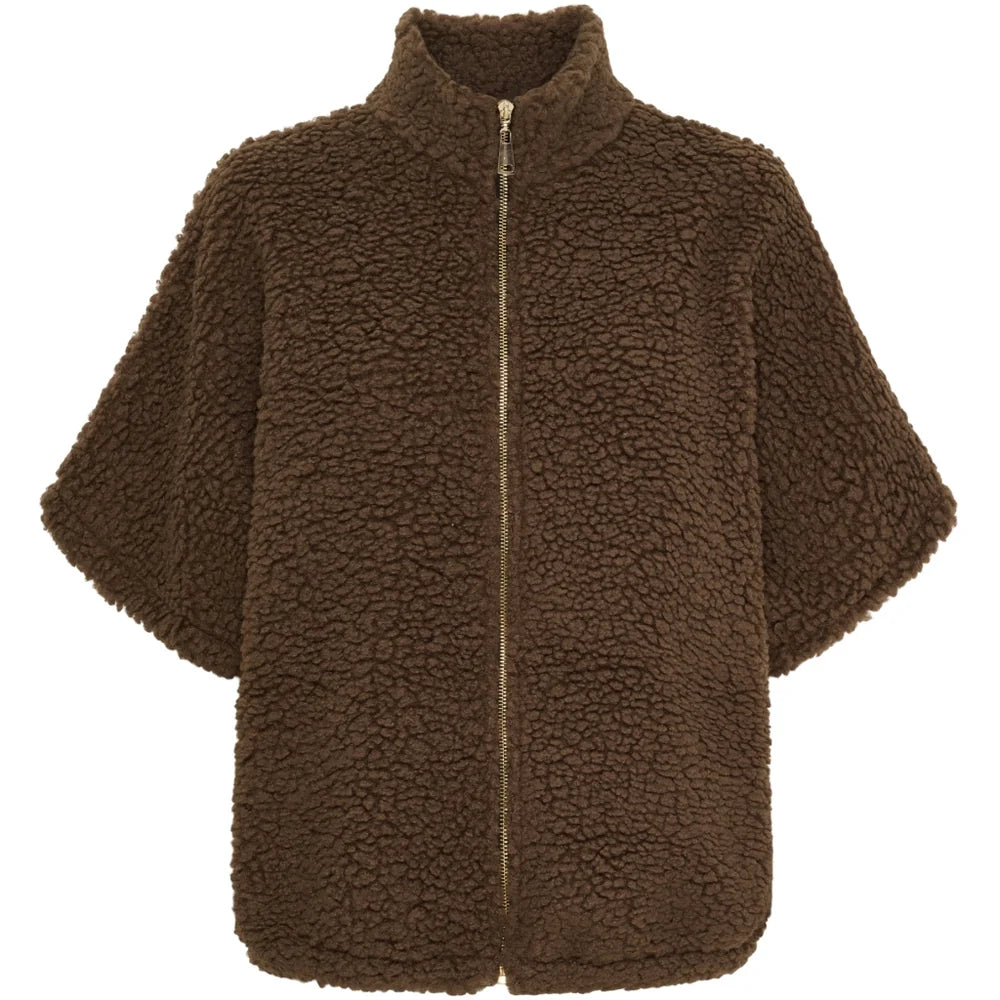 MDCJOHANNA VEST - BROWN