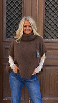 MOHAIR POLO - CHOCOLATE BROWN