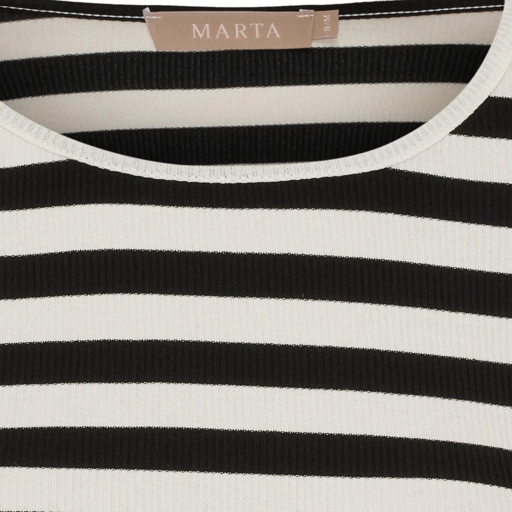 MDCBEGONIA- långärmad tröja svart/vit