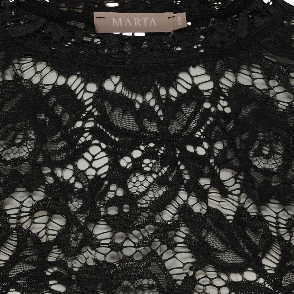 MDCMILLEY -spets topp svart