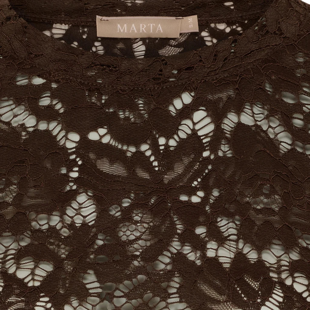 MDCMILLEY- spets topp brun