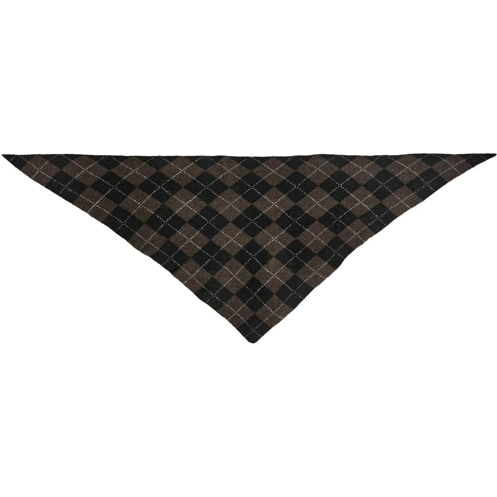 MDCGRETZEL SCARF - BLACK/COFFEE