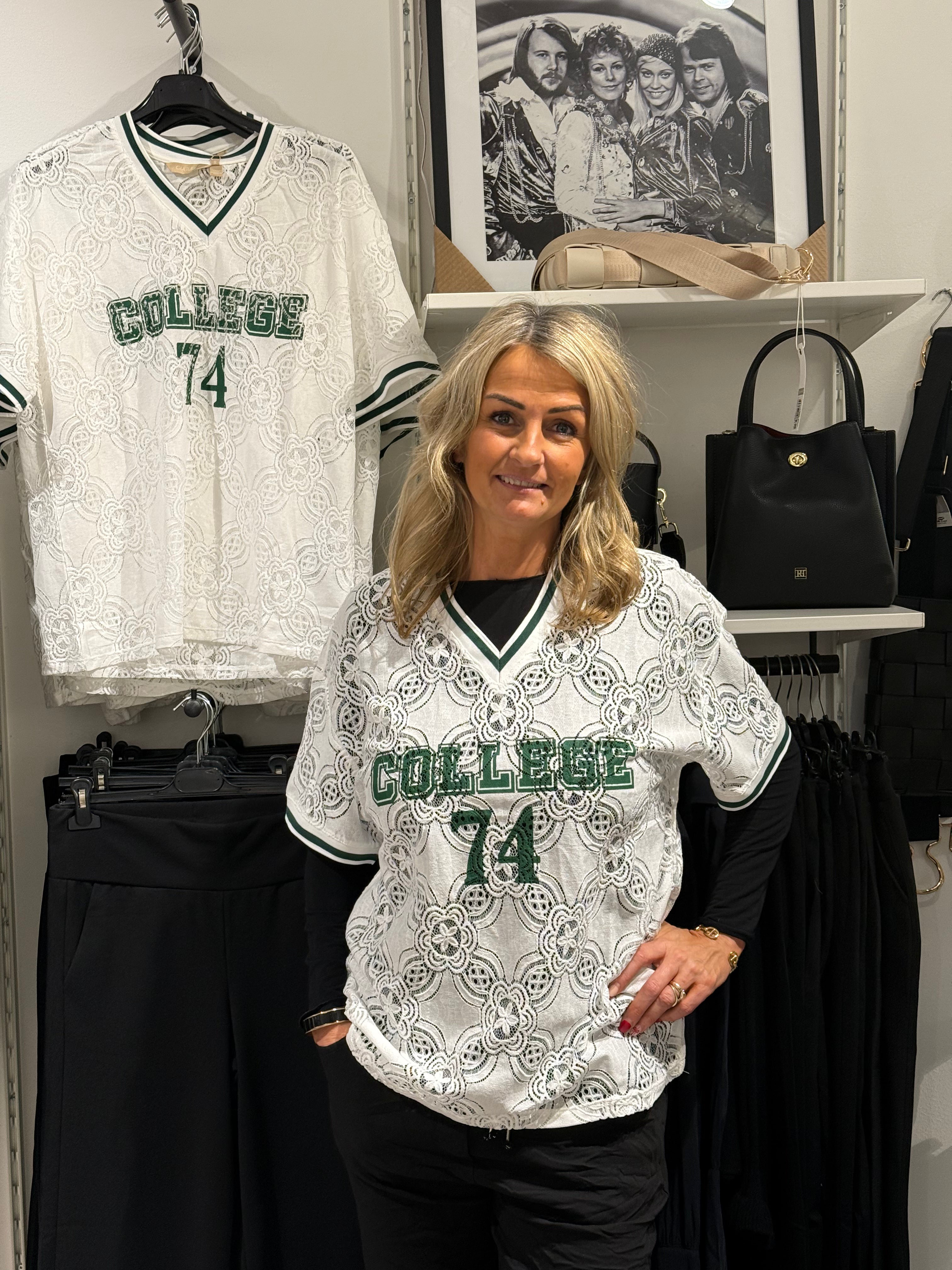 CUcollege T-shirt - vit