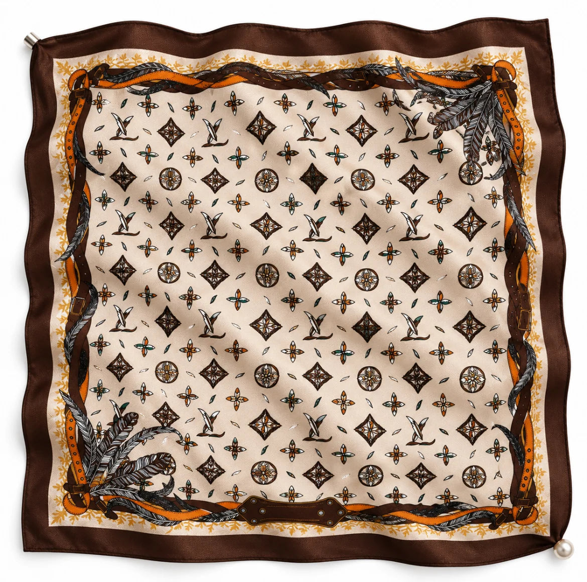 MAGNETIC SCARF LARGE – EQUESTRIAN FEATHER