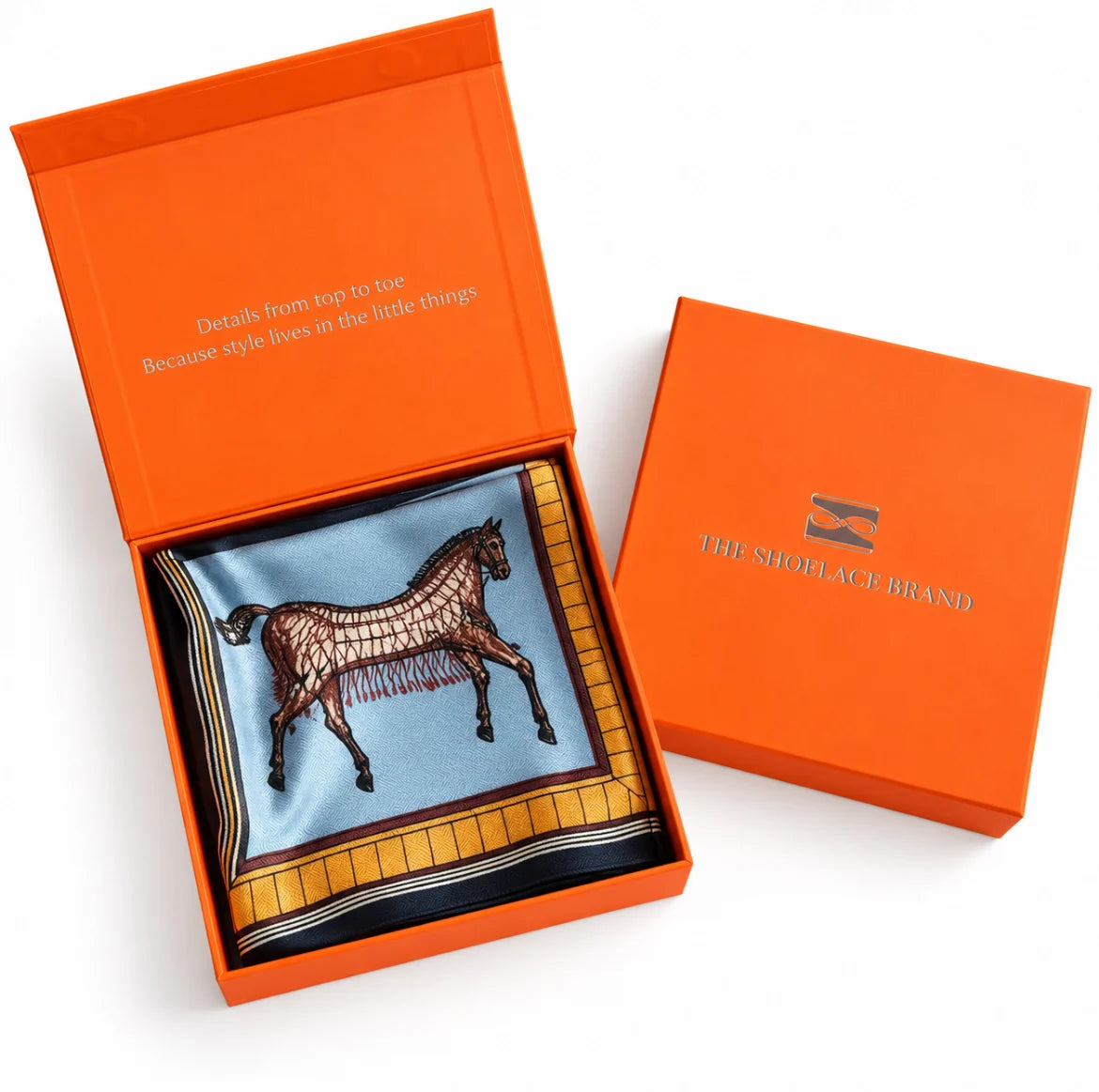 MAGNETIC SCARF LARGE – HORSE PRINT