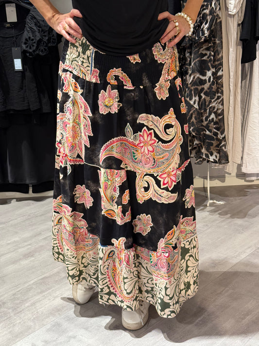 Smock kjol svart